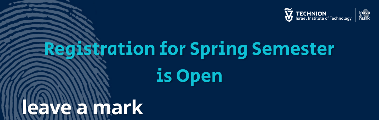 Registration for spring semester is open